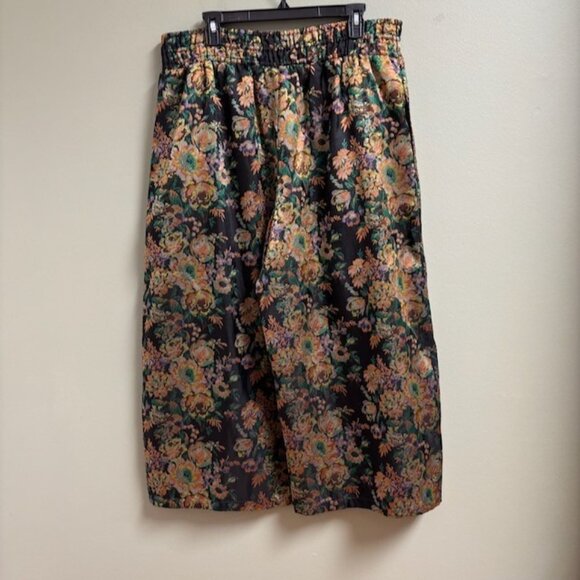 Anthropologie Womens The Somerset Pull On Cropped Pants Jacquard Edition Size XL - Picture 5 of 12